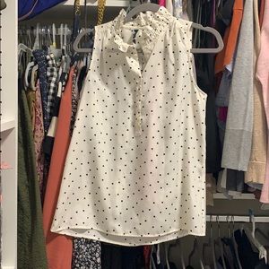 J crew sleeveless blouse
